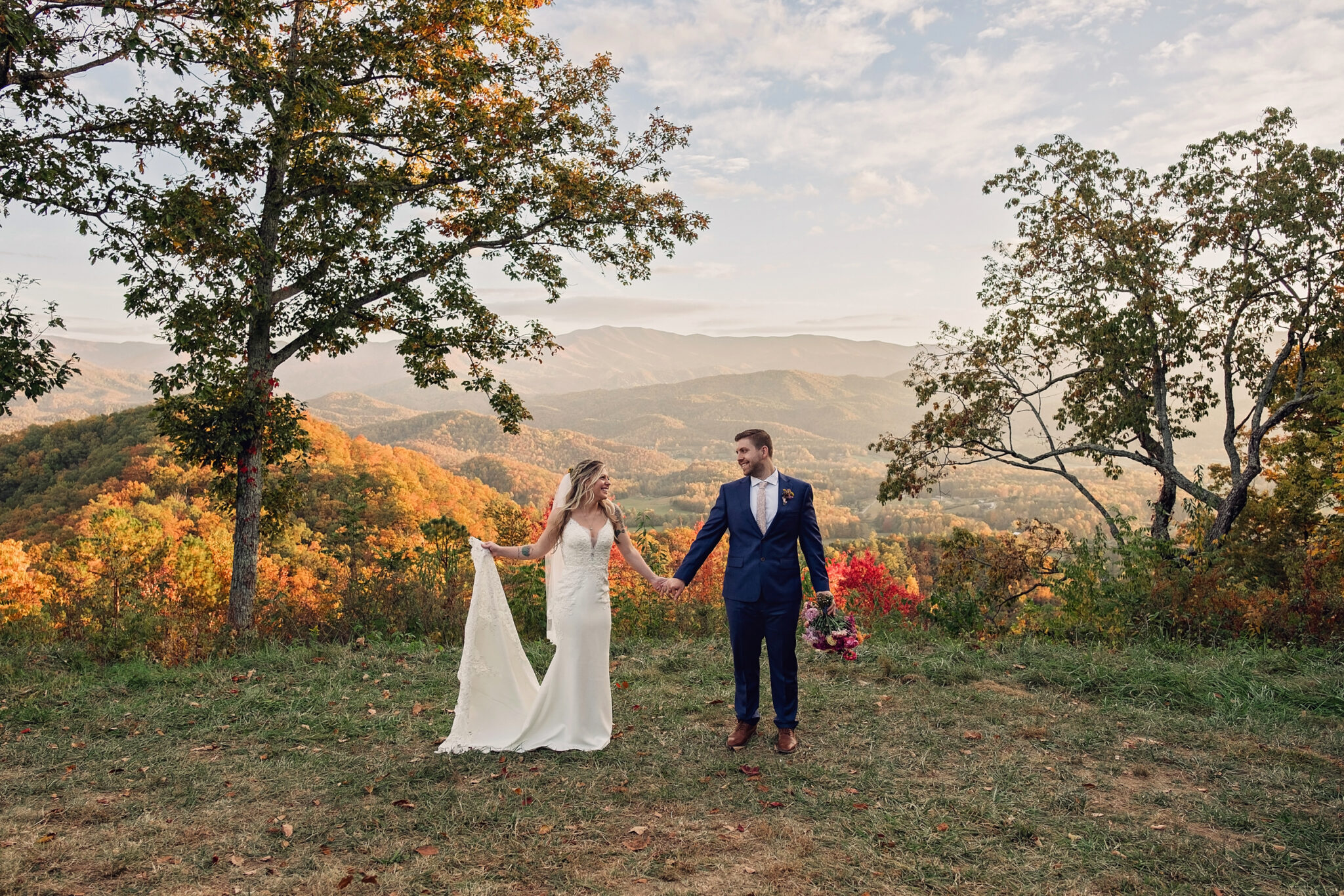 Smoky Mountain Wedding At Spence Cabin Foothills Parkway Valeria